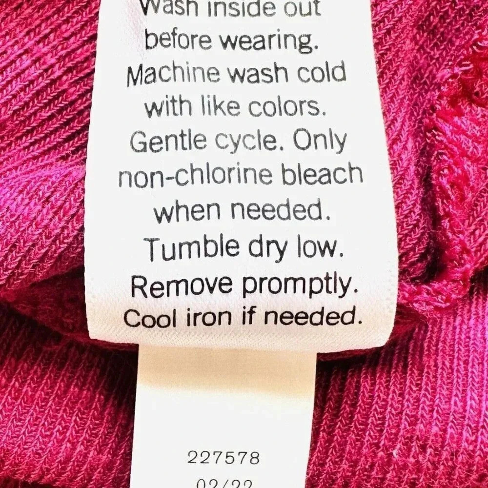 NWT LAUREN CONRAD Women Long Sleeve Pullover Round Neck Red Shirt Plus Size XXL - Picture 12 of 12